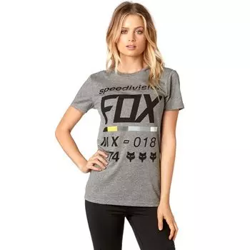 Велофутболка женская Fox Draftr SS Crew Tee, серый 2018