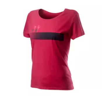Велофутболка женская Сastelli LOGO TEE, малиновая, 2020, 4520113