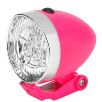 Велофонарь Jing Yi JY-592, передний, 3 LED, розовый, LU083452
