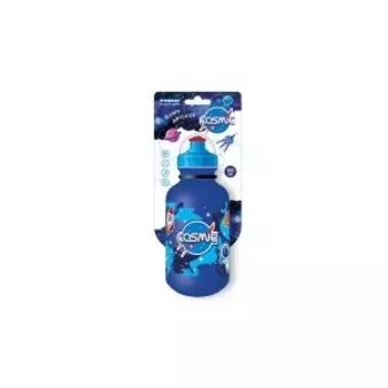 Велосипедная фляга TRIX Cosmic, детская, 500 мл, защитная крышка, LDPE, синяя, BTTX501CS