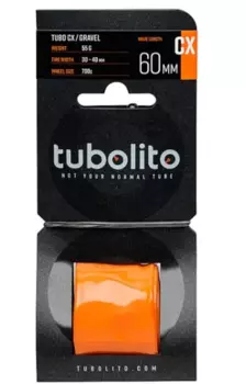 Велокамера ELVEDESTubo-CX/Gravel-SV60, легкая, В 30 – 40 мм, ниппель 60 мм, для грэвела, под дисковый и ободной,33000051