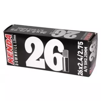 Велокамера KENDA 26''x2.4-2.75, Downhill, стенка 2,25 мм, a/v, 512649