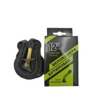 Велокамера NTG, 12"x1.95"/2.125", согнутый автовентиль, в индивидуальной упаковке, 790004