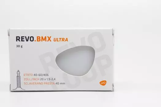 Велокамера REVOLOOP.bmx, 20 x 1.5-2.4, 30 гр, велониппель 40 мм, ETRTO 40/60-406, SW10028