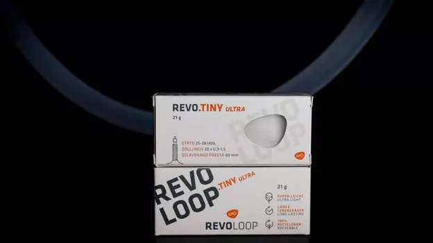 Велокамера REVOLOOP.tiny, 20 x 0.9-1.5, 21 гр, велониппель 40 мм, ETRTO 25/38-406, SW10027