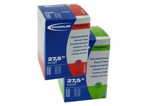 Велокамера Schwalbe AV19F, 27.5"/28", 54/75-584/622, Schraeder, Freeride, 10461460