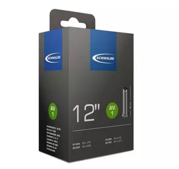 Велокамера Schwalbe AV1, 12"х1.75-2 1/4, 47/62-203, Schraeder, 10405310