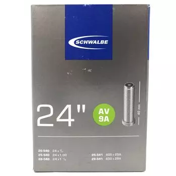 Велокамера Schwalbe AV9A, 24"х3/4-1 1/8, 20/28-540/541, 20А/25А-600, Schraeder, 10419240