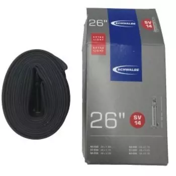 Велокамера Schwalbe SV14, 26"х1.5-2.35, 40/60-559, Presta 40mm, ExtraLight, 10424343