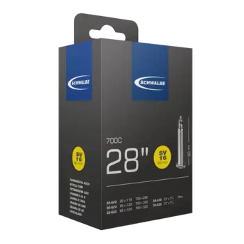 Велокамера Schwalbe SV16, под покрышку 27.5/28"-1.10-1.25 28/32-622, 115г, велониппель 60 мм, 10431363