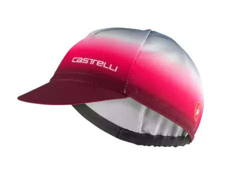Велокепка Castelli DOLCE, серый/бордовый
