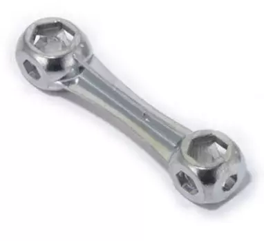 Велоключ "косточка" TBS MINGDA, 6-15 мм, цинковый сплав, NTB17132