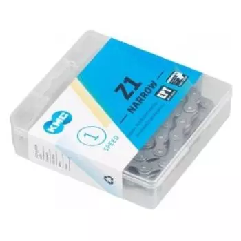 Велосипедная цепь KMC Z1 NARROW, 1 скорость, 1/2х3/32"х112, коричневая, торговая упаковка, Z1 NARROW