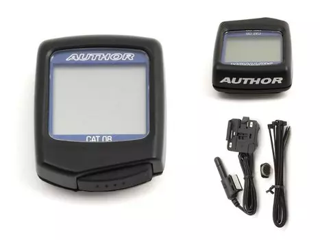 Велокомпьютер AUTHOR/CAT8, 8 функций, проводной, черный, 8-13111050