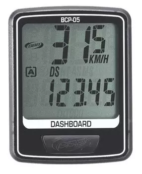 Велокомпьютер BBB DashBoard, 7 функций, проводной, черный, BCP-05