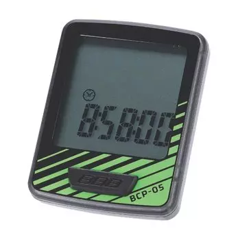 Велокомпьютер BBB DashBoard, 7 функций, проводной, черный/зеленый, BCP-05