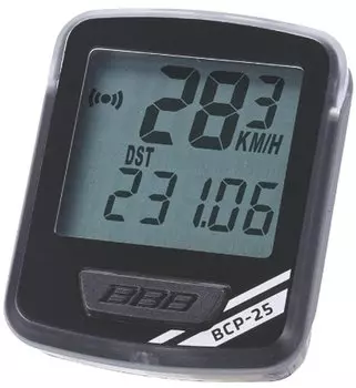 Велокомпьютер BBB NanoBoard, 7 функций, проводной, черный/серебро, BCP-25