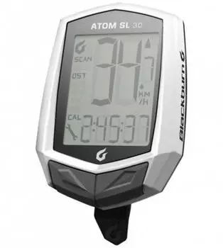 Велокомпьютер Blackburn Atom SL 3.0, 10 функций, беспроводной, серебристый, BB2030457