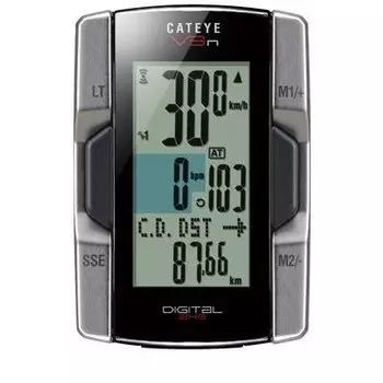 Велокомпьютер Cat Eye CC-TR210DW V3N, беспроводной, 17 функций, черный, CE1603520