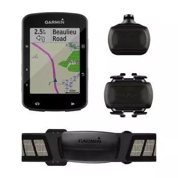 Велокомпьютер Garmin Edge 520 Plus Bundle, 22 функции, беспроводной, черный, 010-02083-11