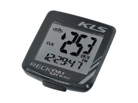 Велокомпьютер KELLYS RECKON, 10 функций, проводной, черный, RECKON black