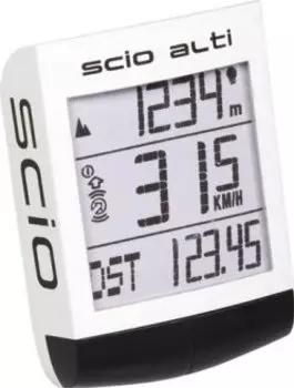 Велокомпьютер PRO SCIO ALTI, 21 функция, беспроводной, белый, PRCC0014