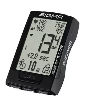 Велокомпьютер SIGMA BC 23.16 STS, 23 функции, беспроводной, черный, 02317