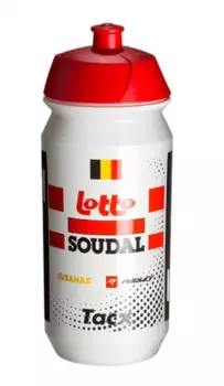 Фляга велосипедная Tacx Pro Teams Lotto-Soudal, 500 мл, бело-красный, T5749.08