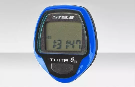 Велокомпьютер Stels Thita-3, 10 функций, синий, ST (060038)