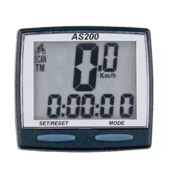 Велокомпьютер TBS AS-200, 8 функций, проводной, черный, AS-200