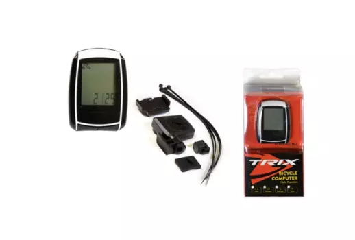 Велокомпьютер TRIX беспроводной, 18 функций, черно-белый, XD-B18-L