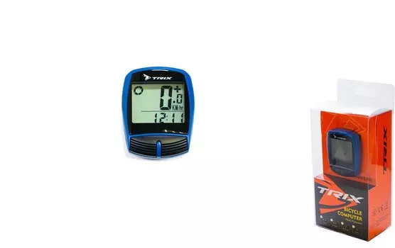 Велокомпьютер TRIX проводной, 13 функций, синий, CP-TX-13-BL
