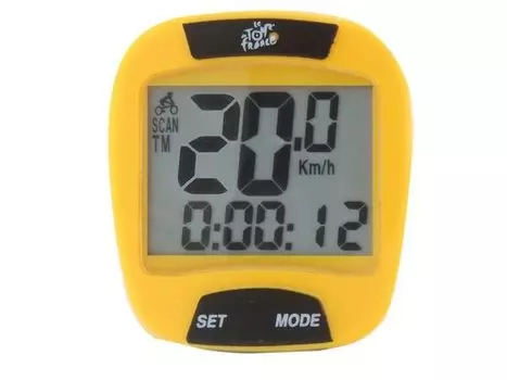 Велокомпьютер VENTURA VI Tour de France, 6 функций, проводной, 244531