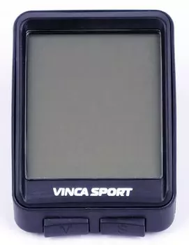 Велокомпьютер Vinca Sport, 12 функций, беспроводной, черный, V 1507 black/black