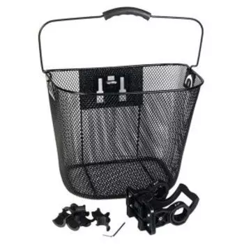 Велокорзина 4BIKE BL-A-011, на руль, быстросъемная, черная, ARV000377