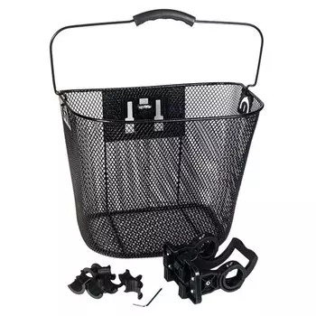 Велокорзина 4BIKE BL-A-011, на руль, быстросъемная, черная, ARV000377