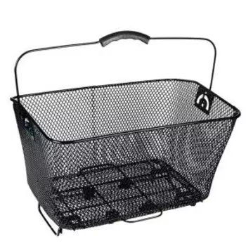 Велокорзина 4BIKE BL-A-032, на багажник, быстросъемная, черная, ARV000378