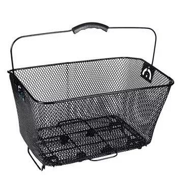 Велокорзина 4BIKE BL-A-032, на багажник, быстросъемная, черная, ARV000378