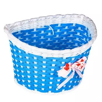 Велокорзина 4BIKE BL-E-001, детская, на руль, пластиковая, быстросъемная, голубая, ARV000382