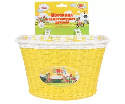 Велокорзина, детская, на руль, жёлтый, P04 Travellor 2017