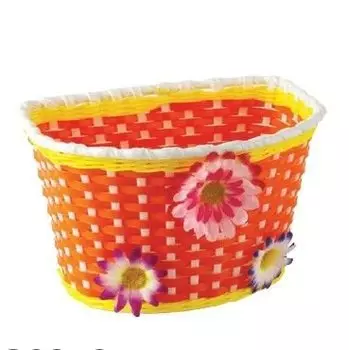 Велокорзина M-Wave, детская, на руль, оранжевая, 00-170435