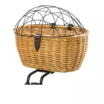 Велокорзина M-WAVE, передняя/задняя, для животных, сталь/дерево, плетёная, 5-431604