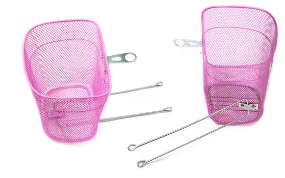 Велокорзина на руль, розовая, PS-CK-001 20"