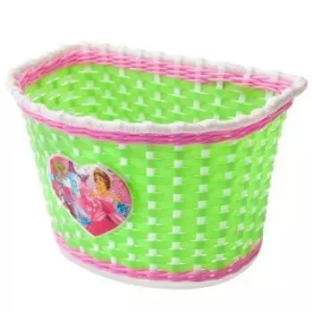 Велокорзина STELS HL-BS02, детская, передняя, бело-салатовая, 270078