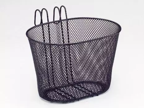 Велокорзина TBS, передняя, чёрная, AO-21HM W/HOOKS