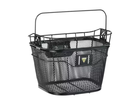 Велокорзина TOPEAK BASKET FRONT (W/ FIXER 3), на руль, чёрная, TB2001