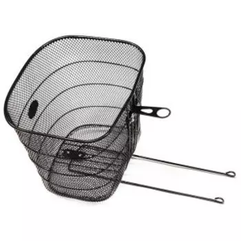 Велокорзина TRIX, передняя, 28", 330х240х260 мм, усиленная, стальная, черная, BS-TX-008-0-BK