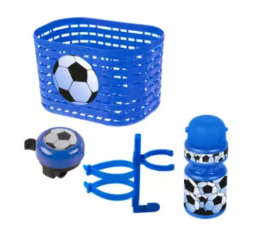 Велокорзина VENTURA KIDS+фляга+звонок, комплект, синий, 5-650041