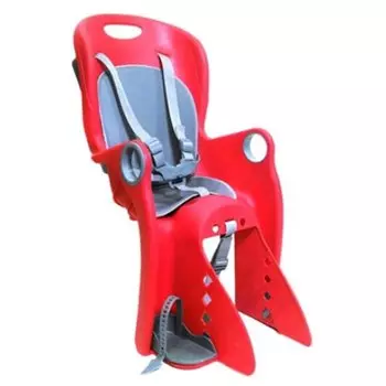 Велокресло детское BQ, заднее, max 22кг, пластик, за подседельную трубу, красное, BC-TX-9x1-0-R