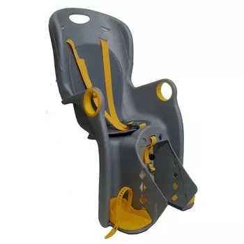 Велокресло детское BQ, заднее, за подседельную трубу, max 22кг, пластик, серое, BC-TX-7B-0-G